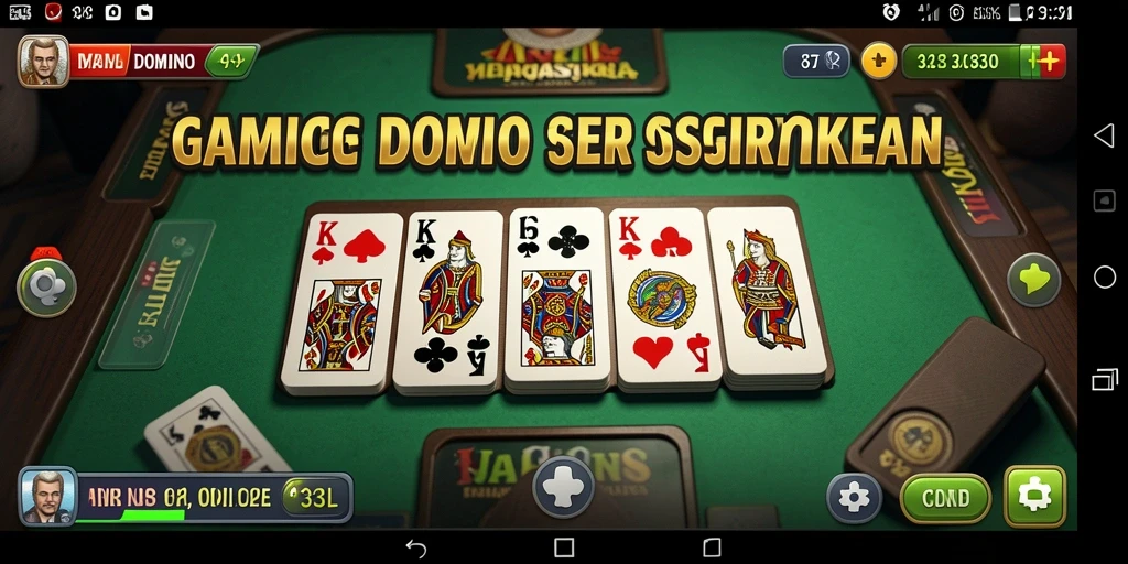 Tangkapan layar gameplay Domino di 33L yang seru dan interaktif.