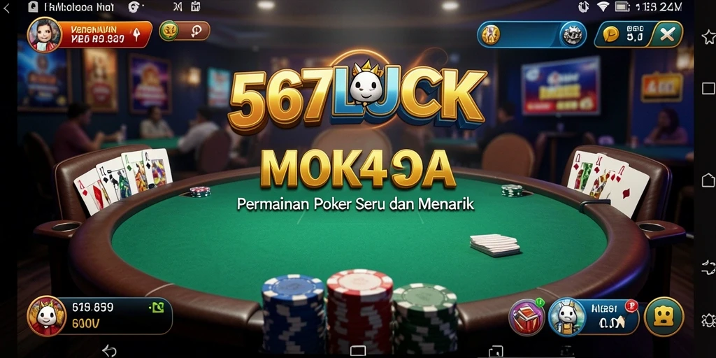 Tampilan permainan poker yang menegangkan di 567LUCK.