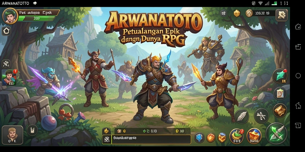 Tampilan gameplay menegangkan dan penuh aksi di ARWANATOTO.