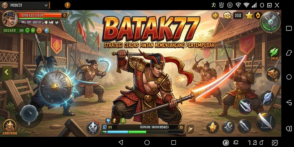 Tampilan menarik dari gameplay BATIK77 yang penuh strategi.