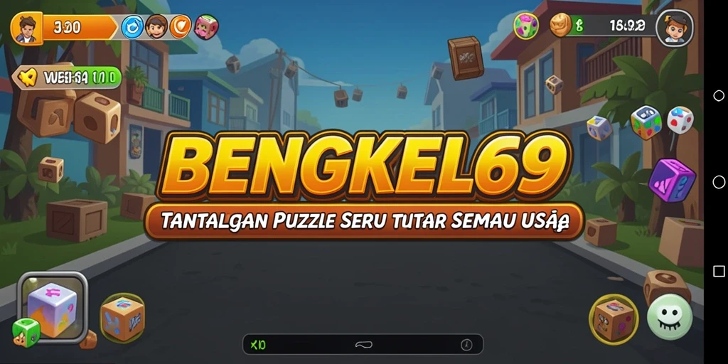 Tampilan gameplay menarik dari BENGKEL69 dengan teka-teki seru.