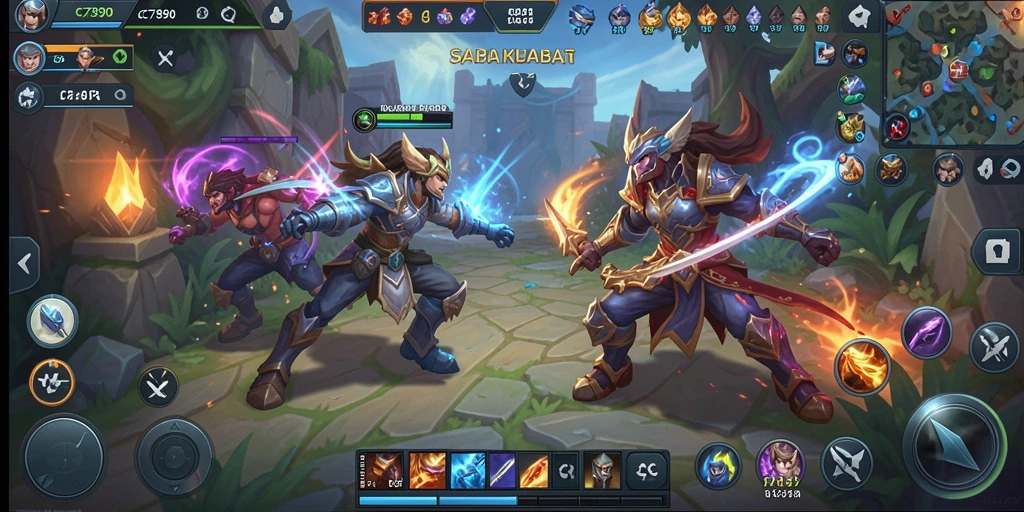 Tampilan gameplay C7890 yang menegangkan dan seru.