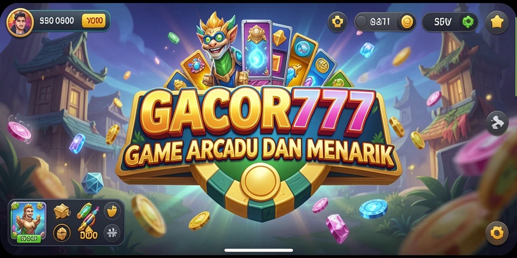 Tampilan gameplay yang dinamis dan penuh aksi di GACOR777.