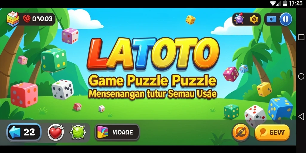 Tampilan screenshot menunjukkan gameplay menantang dan menarik dari LATOTO.