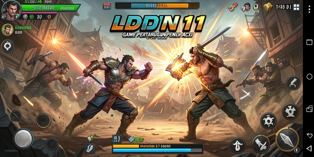 Tampilan gameplay LDN11 yang penuh aksi dan seru.