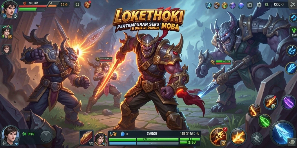 Tampilan gameplay LOKETHOKI yang menegangkan dan penuh strategi.