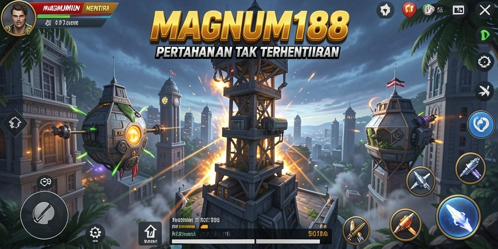 Gameplay menara pertahanan yang seru dan menegangkan.
