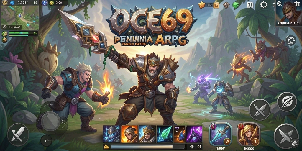 Screenshot utama OCE69 menampilkan aksi pertempuran yang mendebarkan di dunia ARPG.