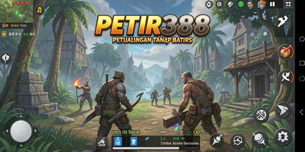 Screenshot gameplay PETIR388 menampilkan petualangan seru di dunia terbuka.