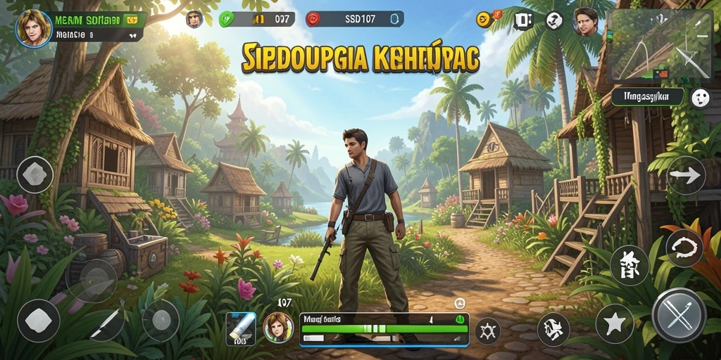 Tangkapan layar utama SD107 menunjukkan pengalaman gameplay simulasi yang mendalam.