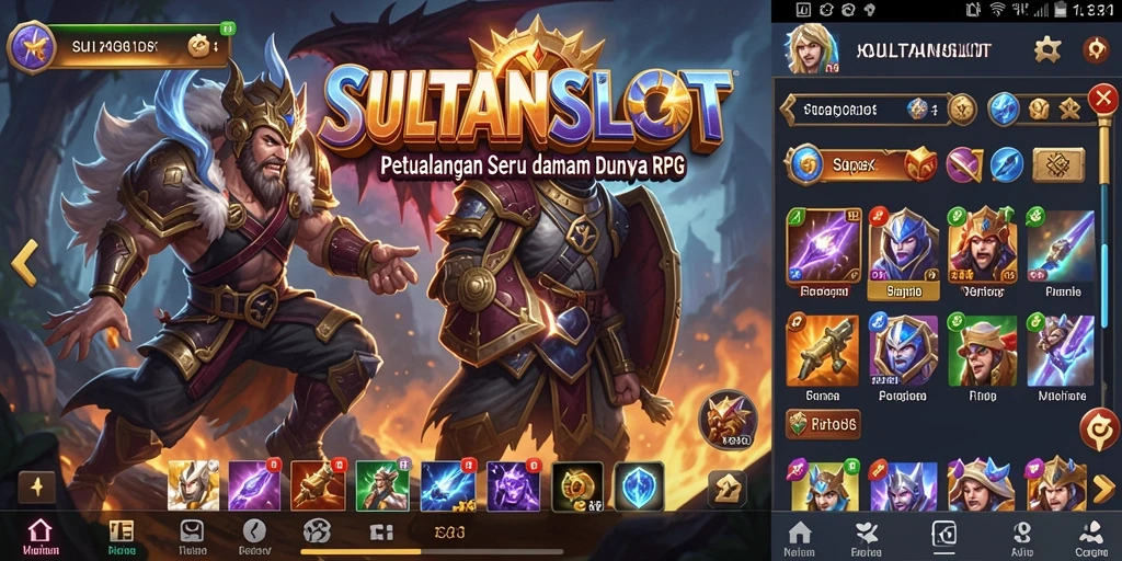 Screenshot SULTANSLOT menampilkan aksi RPG yang mendebarkan dan grafis berkualitas tinggi.